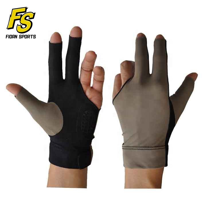 Custom 3-Finger Waterproof Snooker Gloves Wrinkle-Resistant for Left and Right Hand for Billiards Cue Players on Sale!