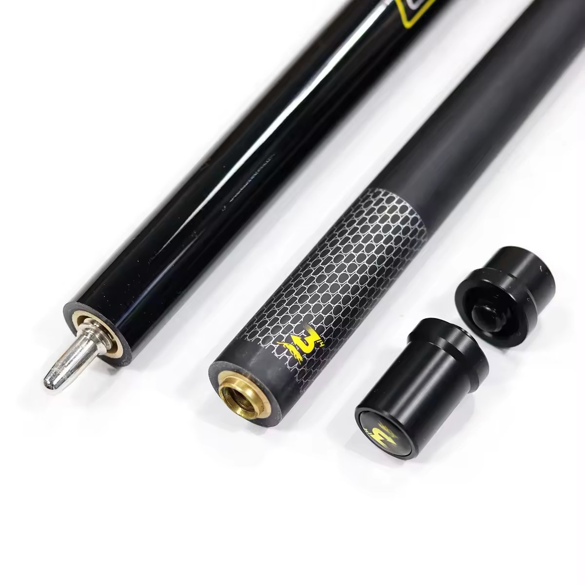 Hot Sell 3pcs High Tech Carbon Coating Shaft Billiard Pool Snooker Jump Break Cue For Sale