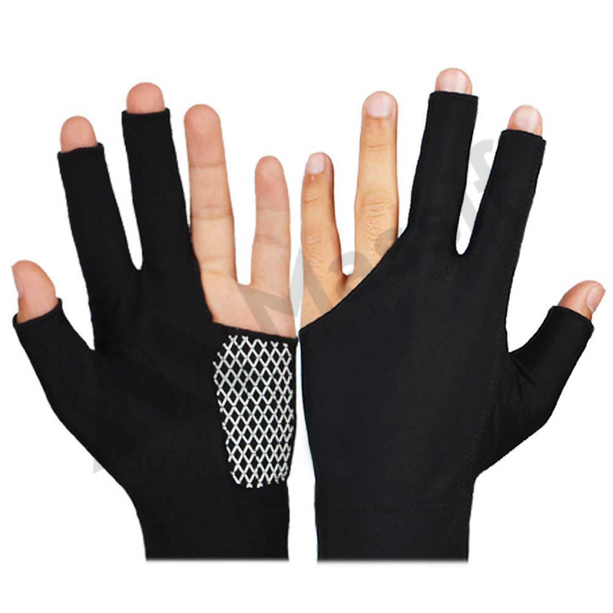 Elastic 3 Fingers Billiard -Glove For Pool Cue Snooker Cue