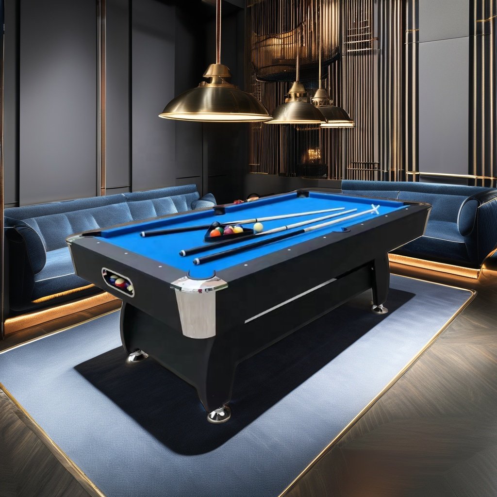 Durable Game Amusement Machine Billiard Pool Table MDF 7ft Pool Table and Snooker Game for Fun