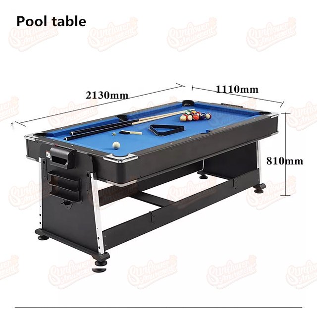 4 in 1 Combo Multi Game Tables Pool Factory Price Rotatable Snooker Billiard Pool Table Tennis