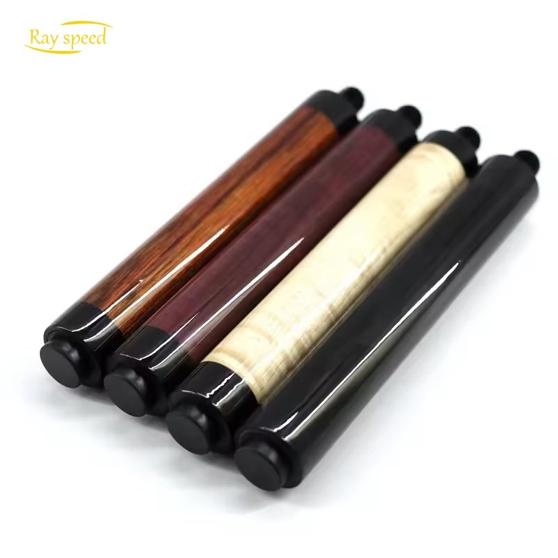 Rayspeed Solid Wood Pool Cue Extension For Billiard Snooker Cue, Pool Cue Stick Extender Ebony/Cocobolo/Curly/Peltogyne