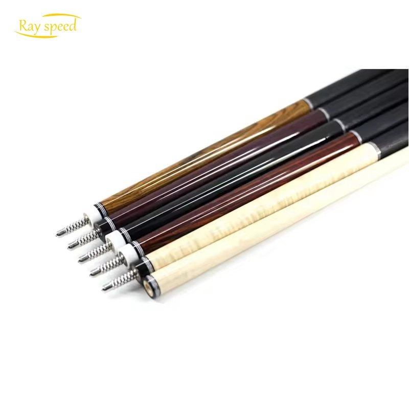 Rayspeed Solid Wood Pool Cue Extension For Billiard Snooker Cue, Pool Cue Stick Extender Ebony/Cocobolo/Curly/Peltogyne