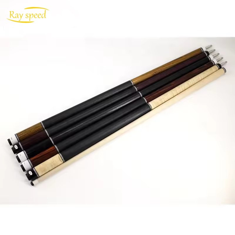 Rayspeed Solid Wood Pool Cue Extension For Billiard Snooker Cue, Pool Cue Stick Extender Ebony/Cocobolo/Curly/Peltogyne