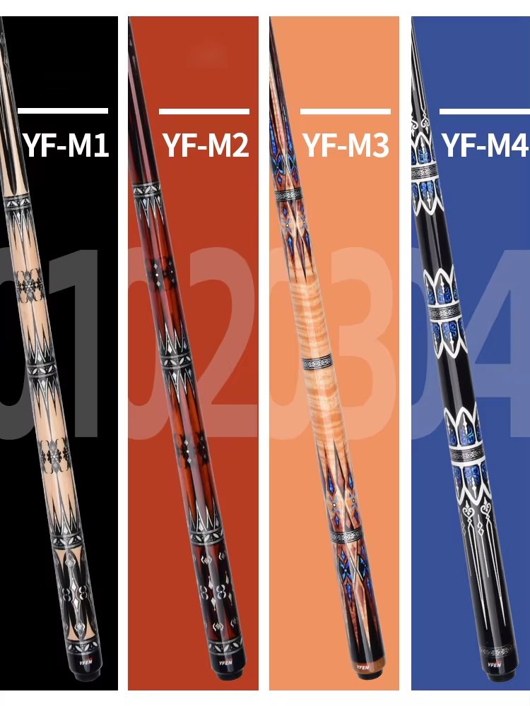 TQG-37Taco De Billar Multilayer Leather Carbon Fiber Pool Cue Black Maple Ebony Butt Sleeve Steel Big Small Carbon Billiard Pool