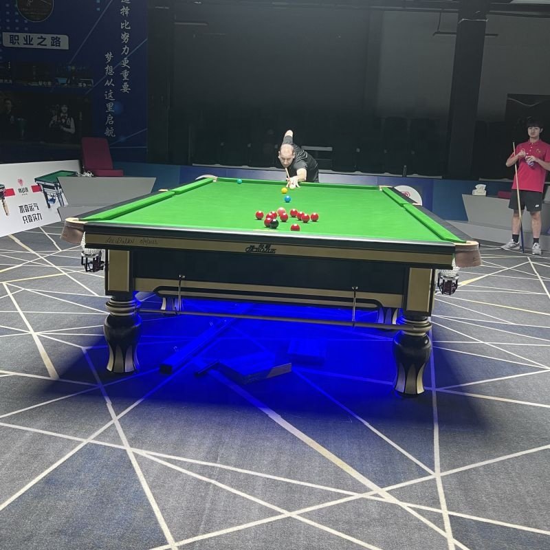 2024 New design universal snooker pool billiard table with Featuring Slate Cushion and Leather Pocket