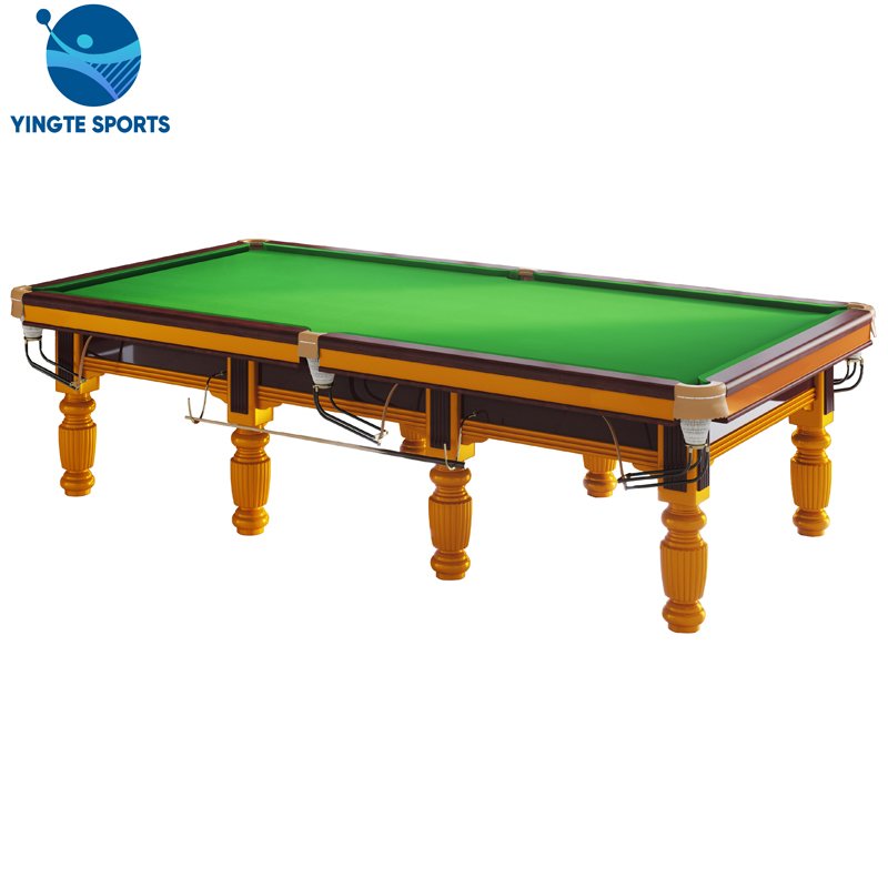 snooker table 9ft Professional Steel Cushion 12 ft for Club leather pocket Snooker Table pool
