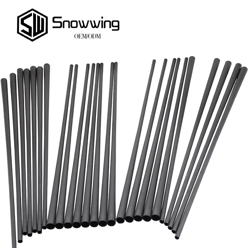 Customized Carbon Fiber Pool Cue Shaft Carbon Billiards Cue Shaft Carbon Fiber Taped Tube For Snooker Cue