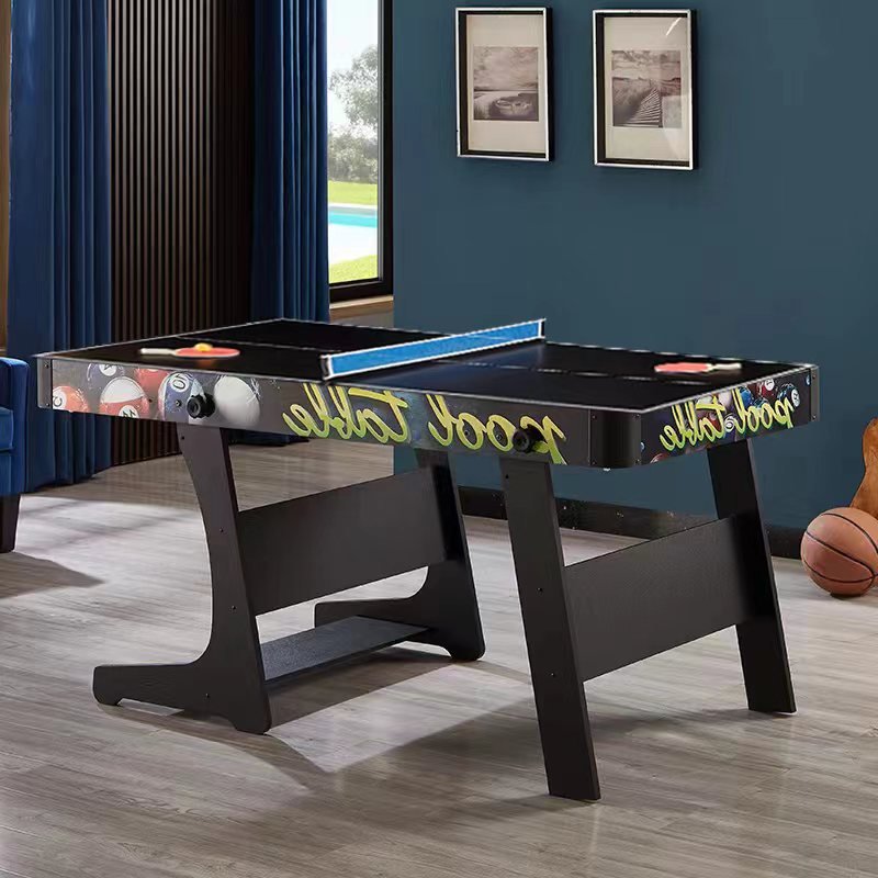 Ready To Ship High Quality Portable Foldable Small Size 4FT 3 in 1 Billiard Pool Table With Ping-Pong Table Board