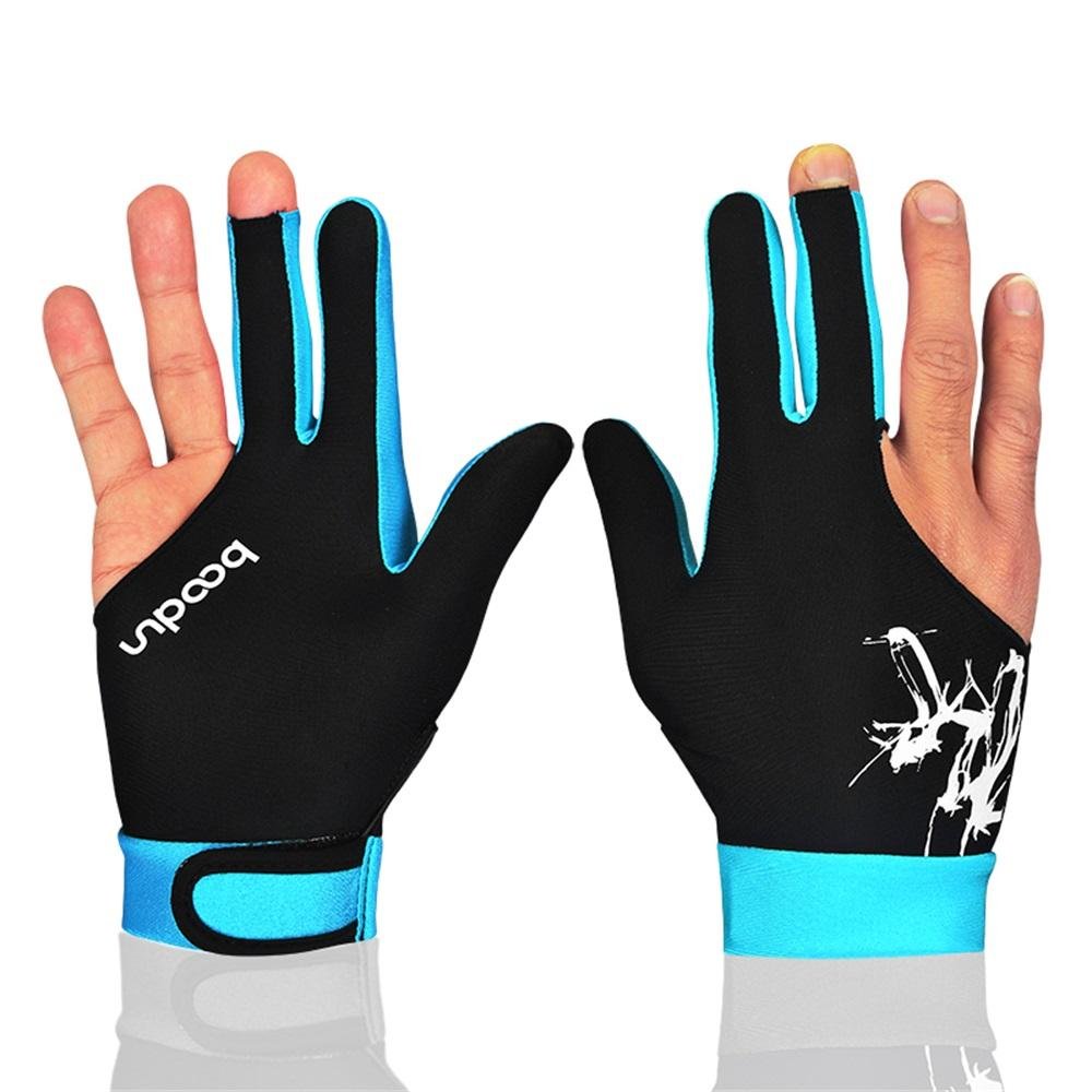 Premium Quality Billiard Accessories Three Fingers Left Hand Wear Billiard Pool Snooker Glove
