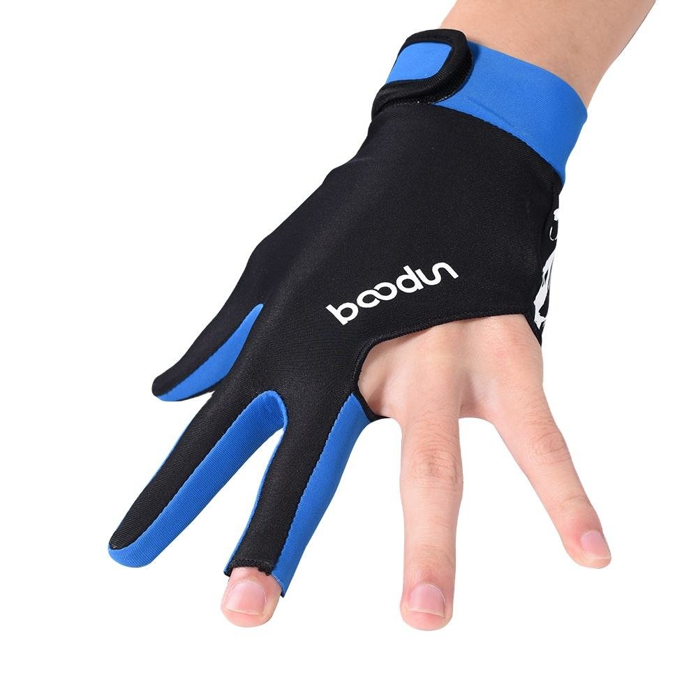 Premium Quality Billiard Accessories Three Fingers Left Hand Wear Billiard Pool Snooker Glove