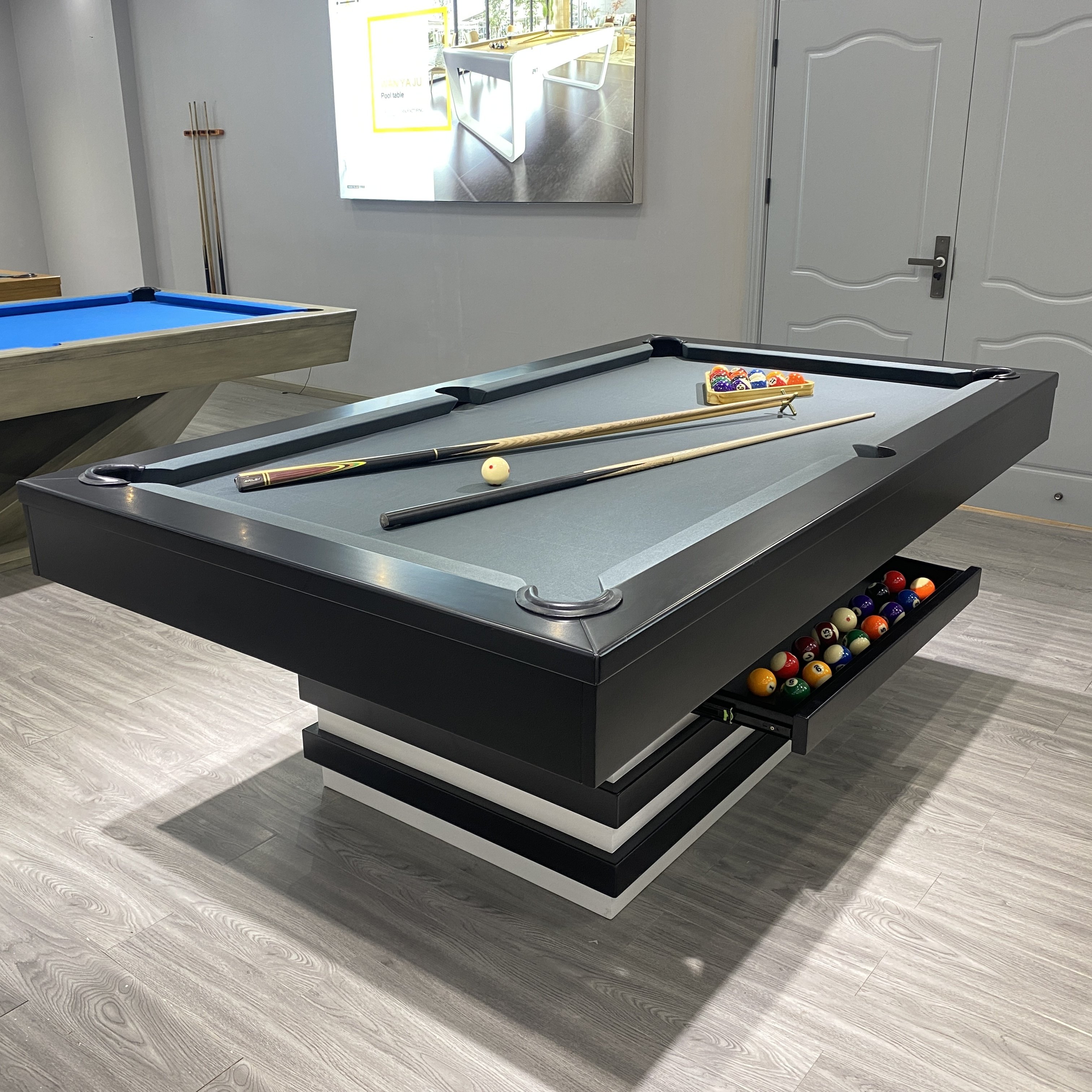 Factory Wholesale Price Contemporary Style Custom 7 Feet Bilardo Home Sports Wooden Frame Billiard Pool Table For Man Cave