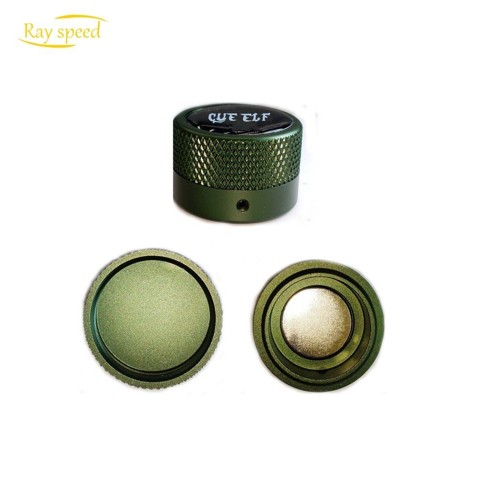 Rayspeed Firm Round Pool Cue Chalk Holder-Portable Cue Chalk Holder for Billiard Cue Billiard Snooker Accessory Magnetic