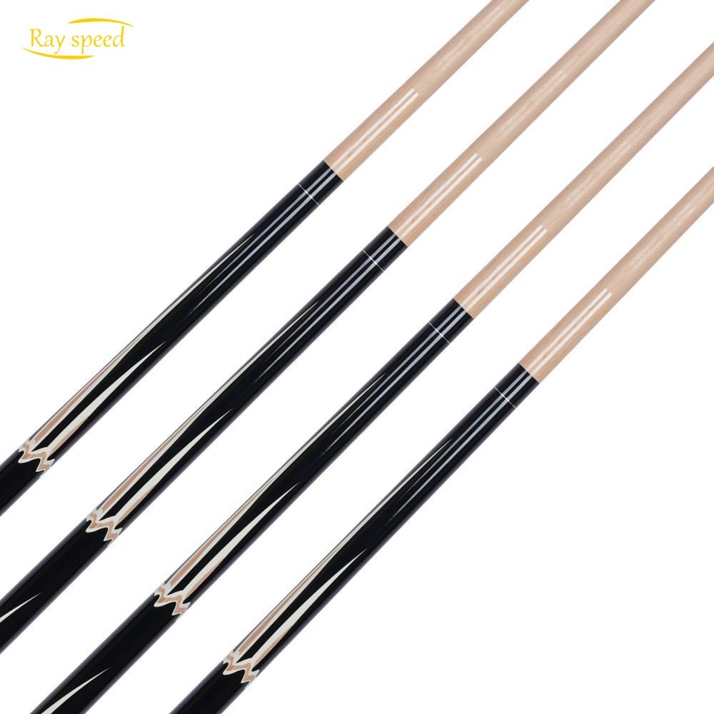 Rayspeed Professional High Quality Sticker Carom Cue Hard Maple Shaft Wood Joint 11.8 mm Tip SIze 1/2 Split Cue 142 cm