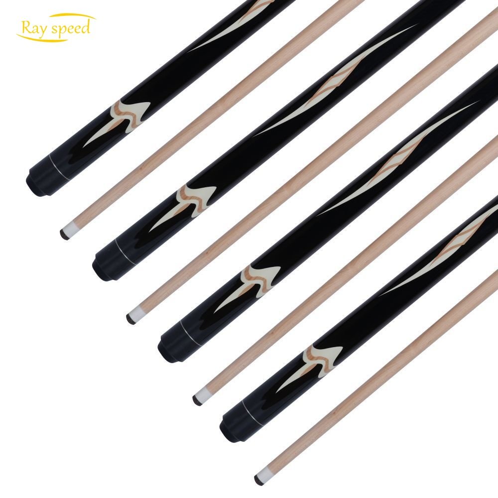 Rayspeed Professional High Quality Sticker Carom Cue Hard Maple Shaft Wood Joint 11.8 mm Tip SIze 1/2 Split Cue 142 cm