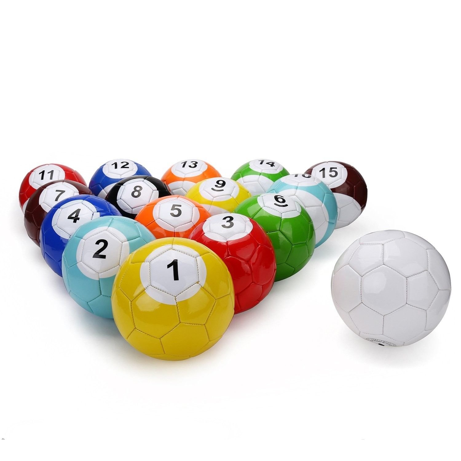 ActEarlier 1 set 16pcs size 5 table football snooker football soccer ball