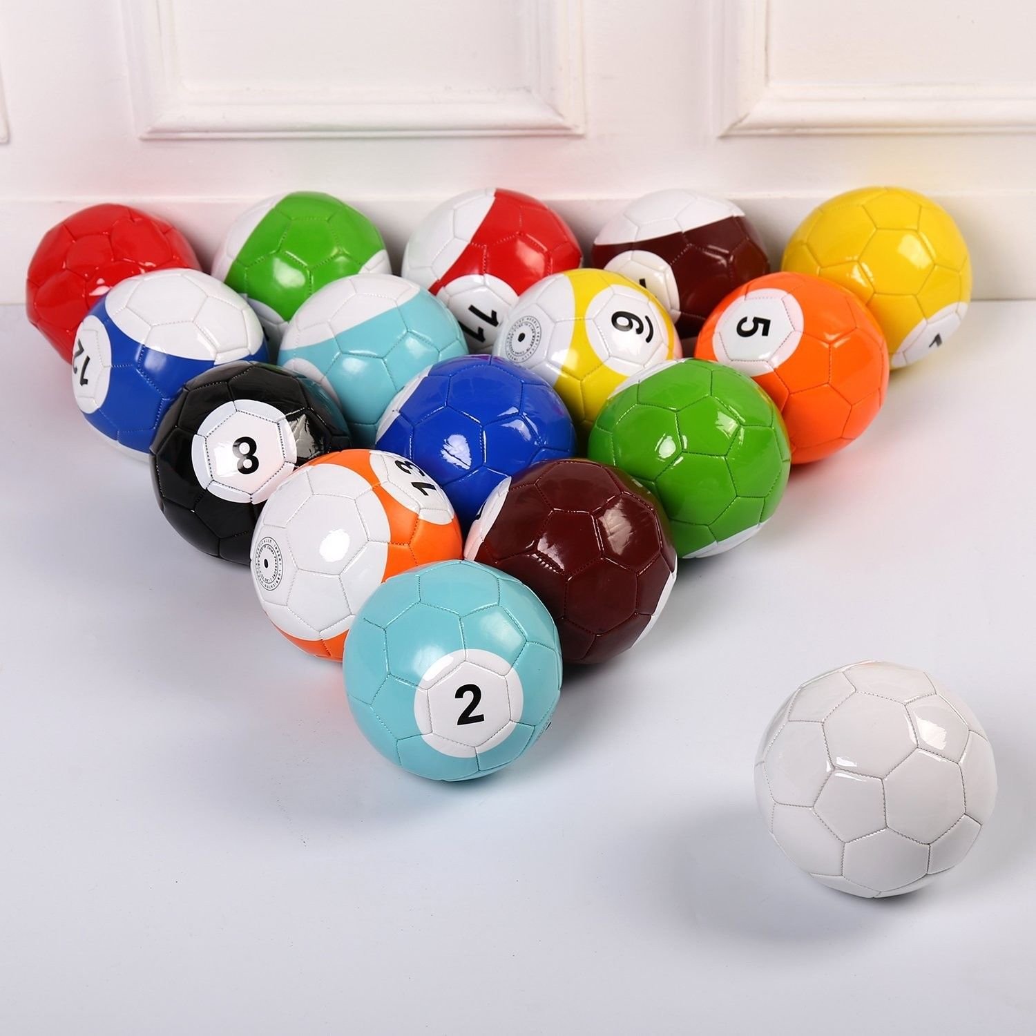 ActEarlier 1 set 16pcs size 5 table football snooker football soccer ball