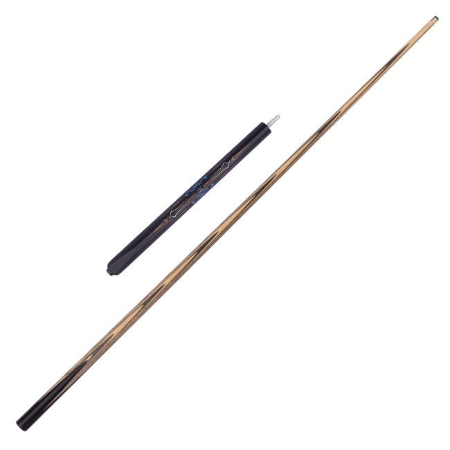 SK-058 Snooker Sticks White Wax Wood Pool Cue with Carbon Fiber and Technological Butt Sleeves Brass Joint 10mm Tip