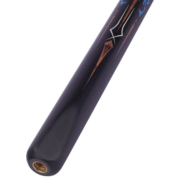 SK-058 Snooker Sticks White Wax Wood Pool Cue with Carbon Fiber and Technological Butt Sleeves Brass Joint 10mm Tip