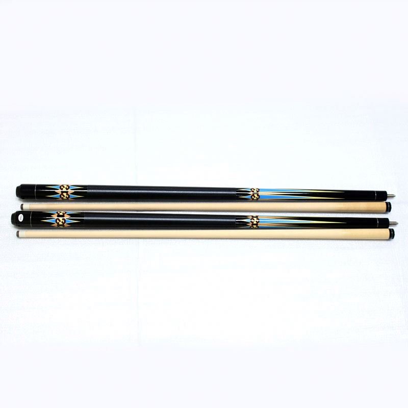 New design green color maple wood China factory 1/2 billiard snooker pool cue stick