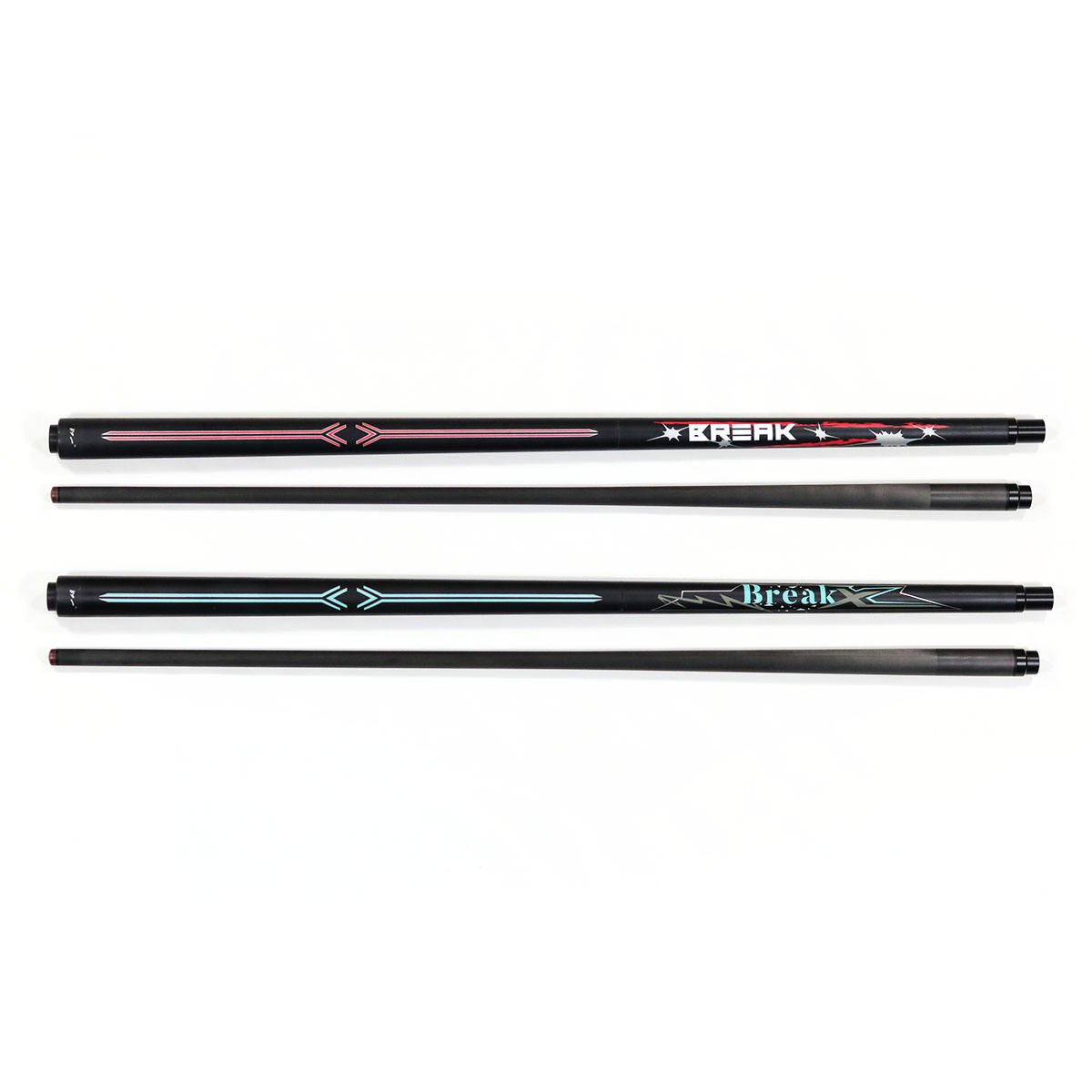 High Quality red/blue 3-pc 13mm Tip Carbon Fiber 58 inches Billiard Pool Break Cue On Sale