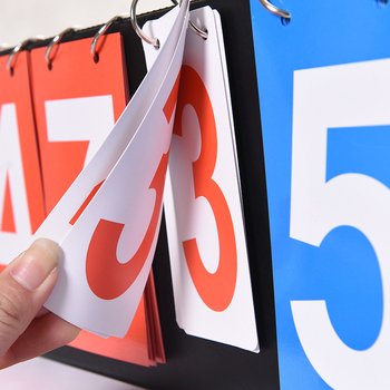 5-Digit Score Board Portable Basketball Score Board Flip Number Scoreboard for Cricket Football Basketball and Other Sports
