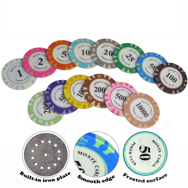 Custom Logo Hottest Chips in the World Factory Supply Cheap Cash Game royal club crown 14g Clay Poker Chips
