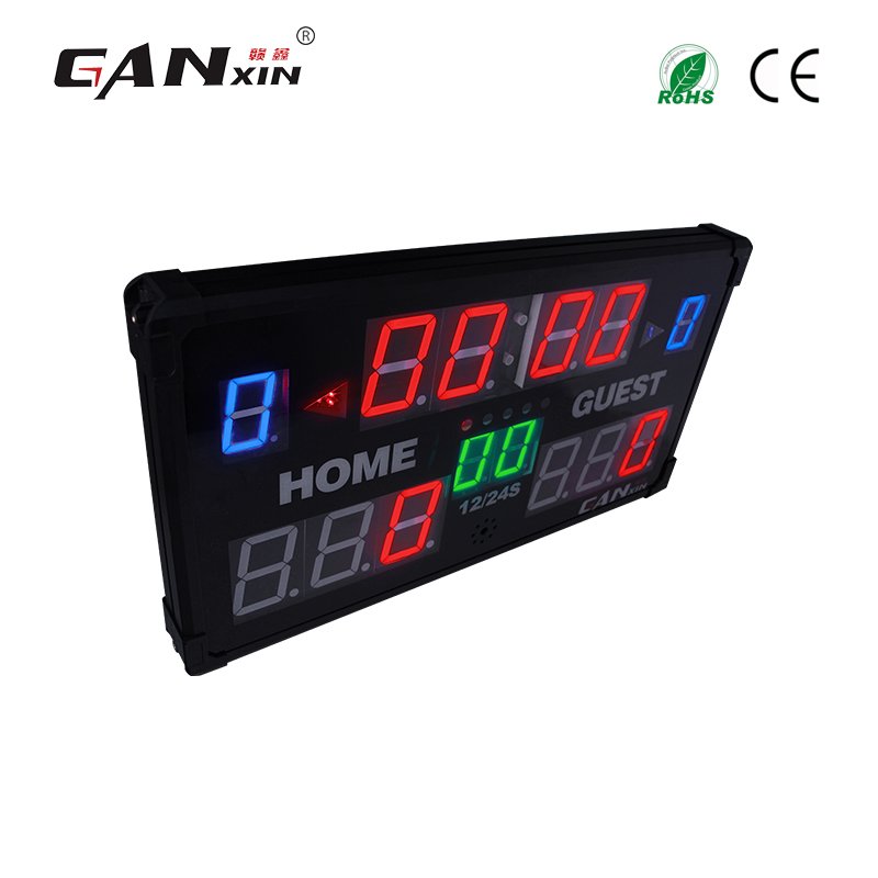 Ganxin Electronic Scoreboard Football Sport Led Display Electronic Scoreboard For Snooker Waterproof Basketball Scoreboard