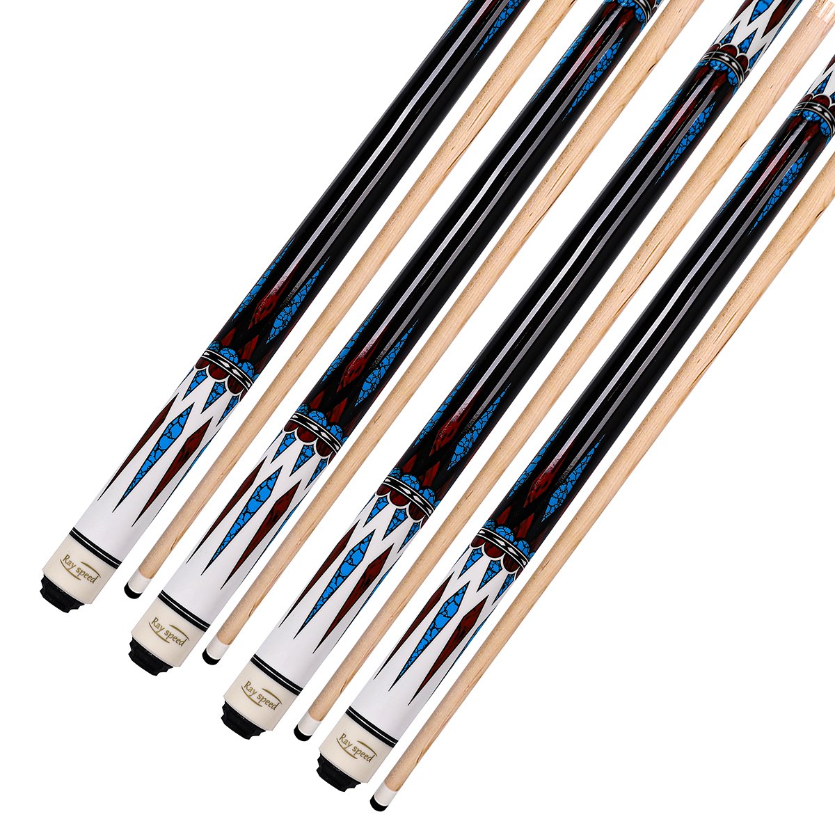 In Stock 12.5mm 13mm Tip size 58 inch Hardwood Canada Maple Pool Cue Billiard Table Stick Weight from 19oz 20oz 21oz