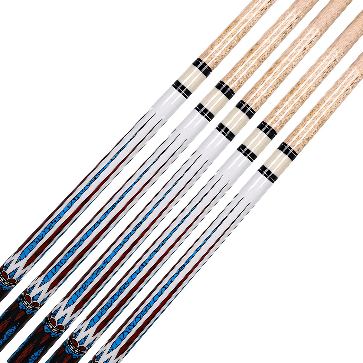 In Stock 12.5mm 13mm Tip size 58 inch Hardwood Canada Maple Pool Cue Billiard Table Stick Weight from 19oz 20oz 21oz