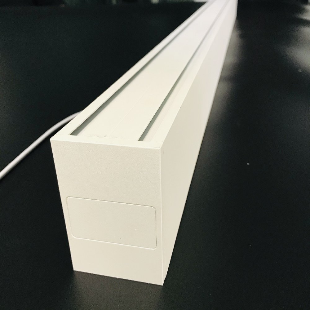 Modern Aluminum 8ft & 1200mm Rectangular LED Linear Pendant Light 20W Office Lighting with CE Approval 50000 Hours Lifespan