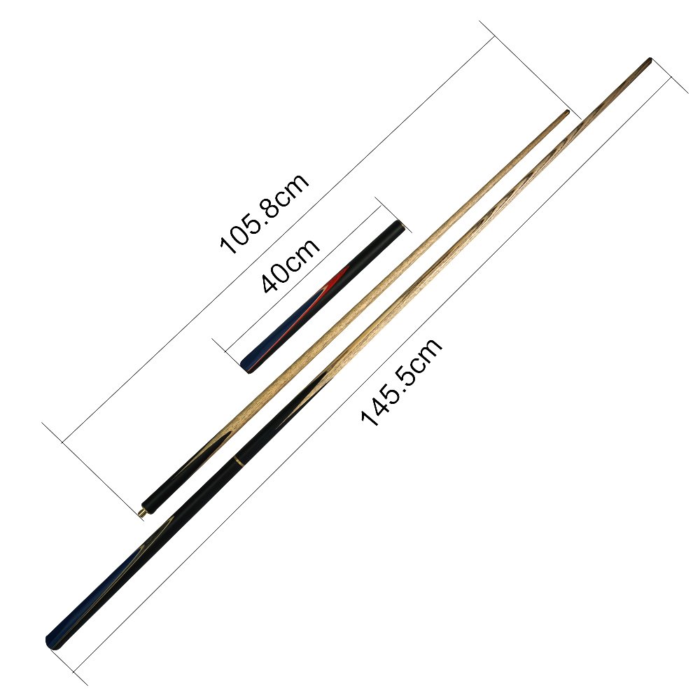 Factory customised professional tournament snooker cues three-quarter joint universal solid ash wood cues