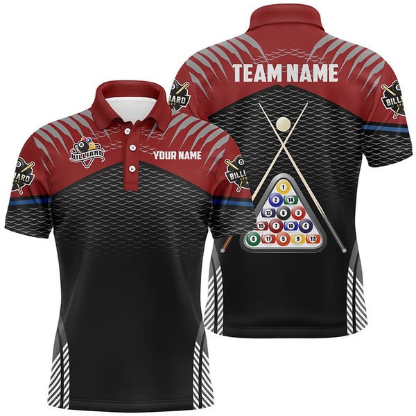 High Quality Sublimation Printing Custom Jersey Man Polo Tshirts Billiard Team Snooker Billiard Shirt 100% polyester