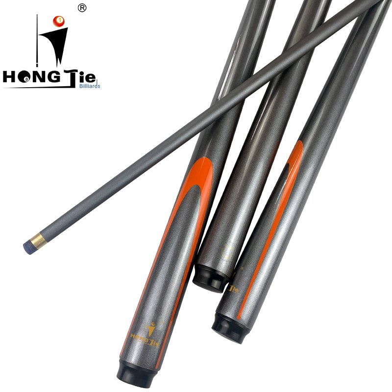 Hongjie Billiards 1 piece style carbon fiber snooker pool cue, carbon cue stick