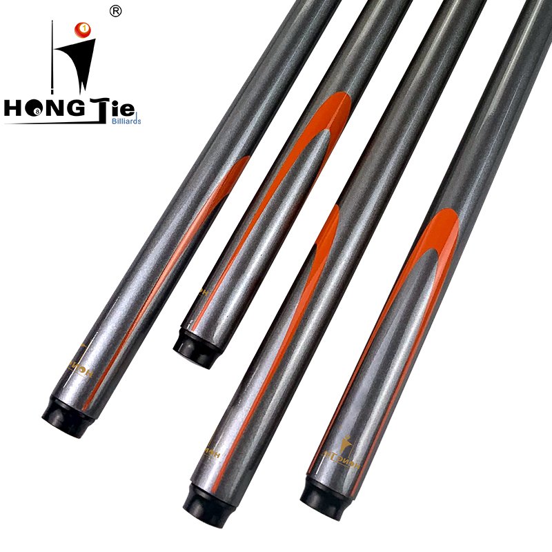 Hongjie Billiards 1 piece style carbon fiber snooker pool cue, carbon cue stick