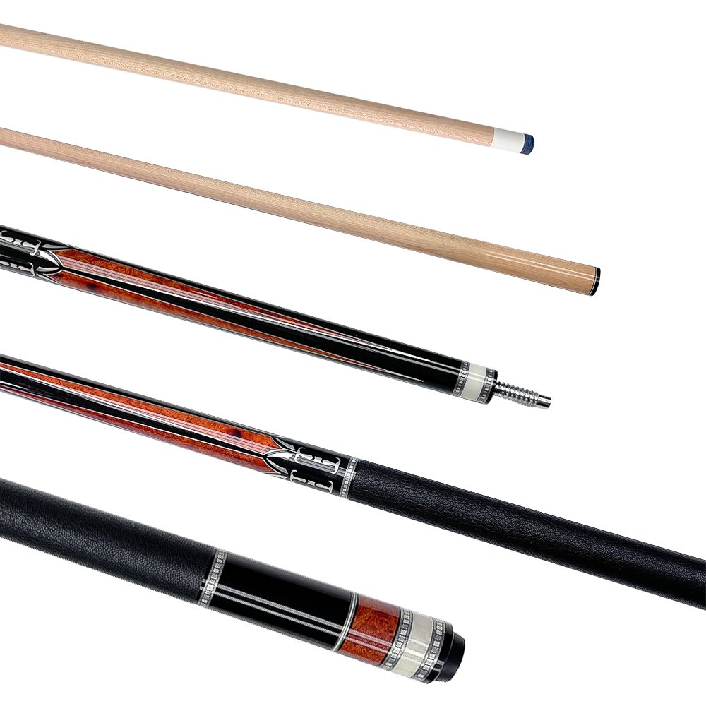 Customized Available Maple Wood Billiard Pool Cue Wood Stick 1/2 Style Maple Forearm Billiard Cue