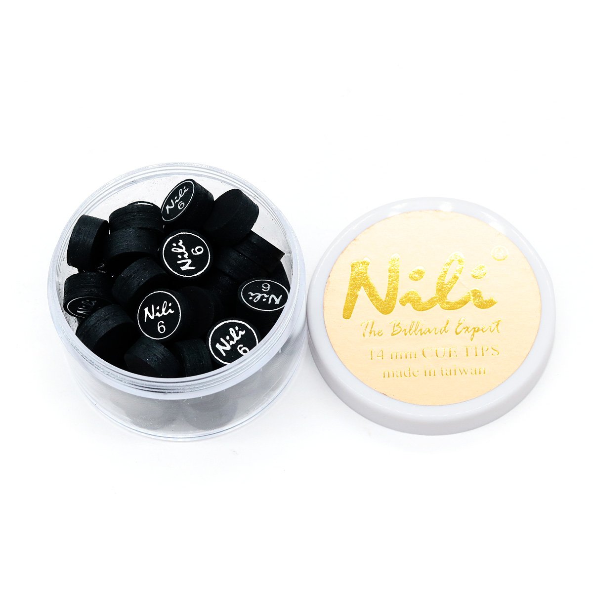 Superior Quality Original 6 Layers NILI Billiard Pool Snooker Cue Tip 14 mm With Different Colors