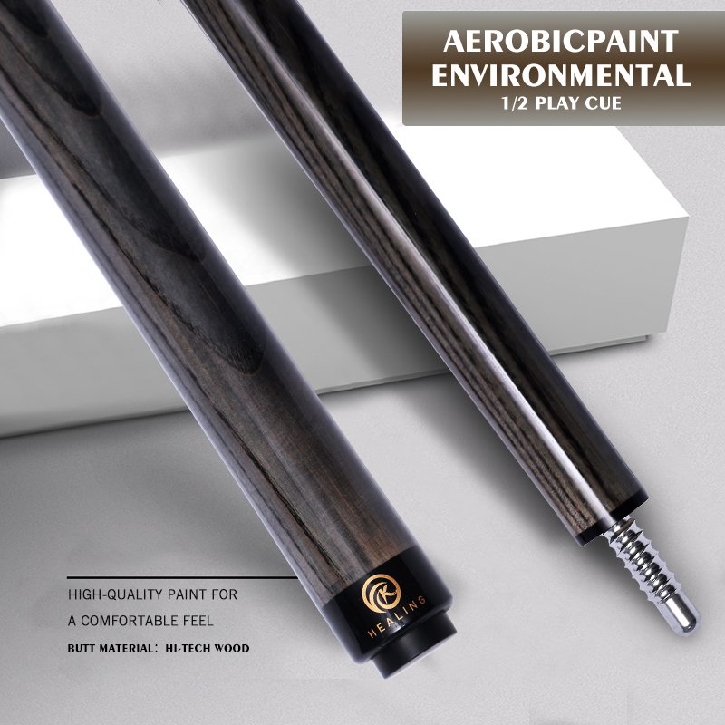 1/2 Stainless steel center joint Snooker Billiard Cue 12.4mm Pool Stick 19-20 Ounce Pool Cue