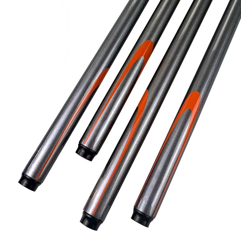 TQG-49Snooker Pool Cue 1-Piece Carbon Fiber Design with Handmade Ebony Butt Sleeve 13mm Tip 9mm & 10mm Tips