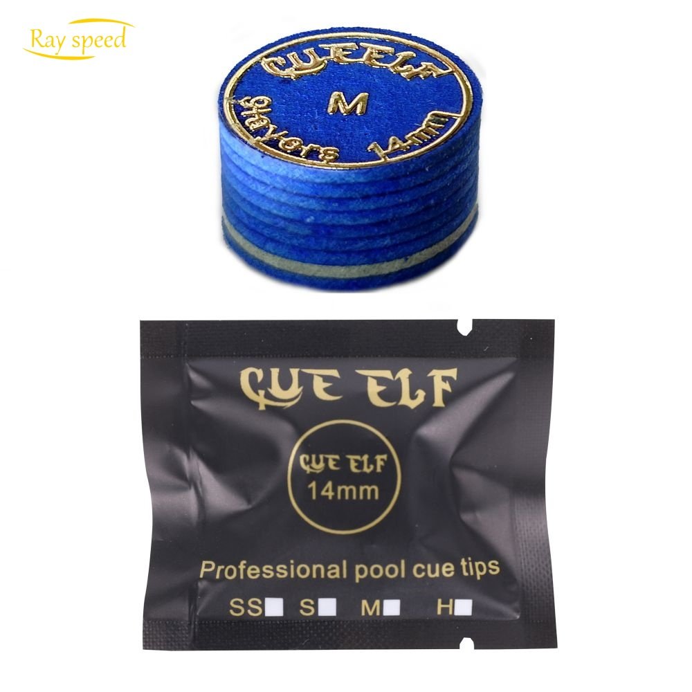 Rayspeed Hot Sale 14mm 9 Layers High Quality Blue Leather Pool Billiard Snooker Cue Accessories Tips