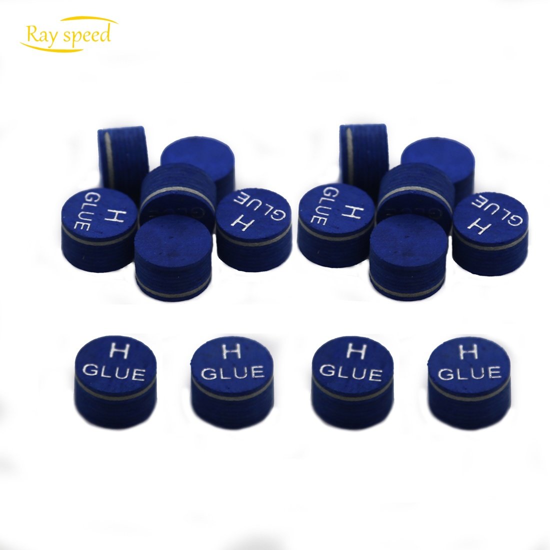 Rayspeed Hot Sale 14mm 9 Layers High Quality Blue Leather Pool Billiard Snooker Cue Accessories Tips