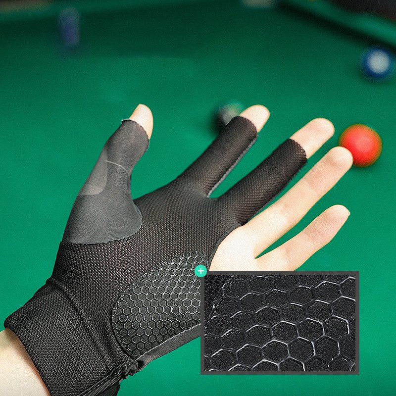 Arrival Non Slip Billiard Glove Three Finger Pool Glove Snooker Glove