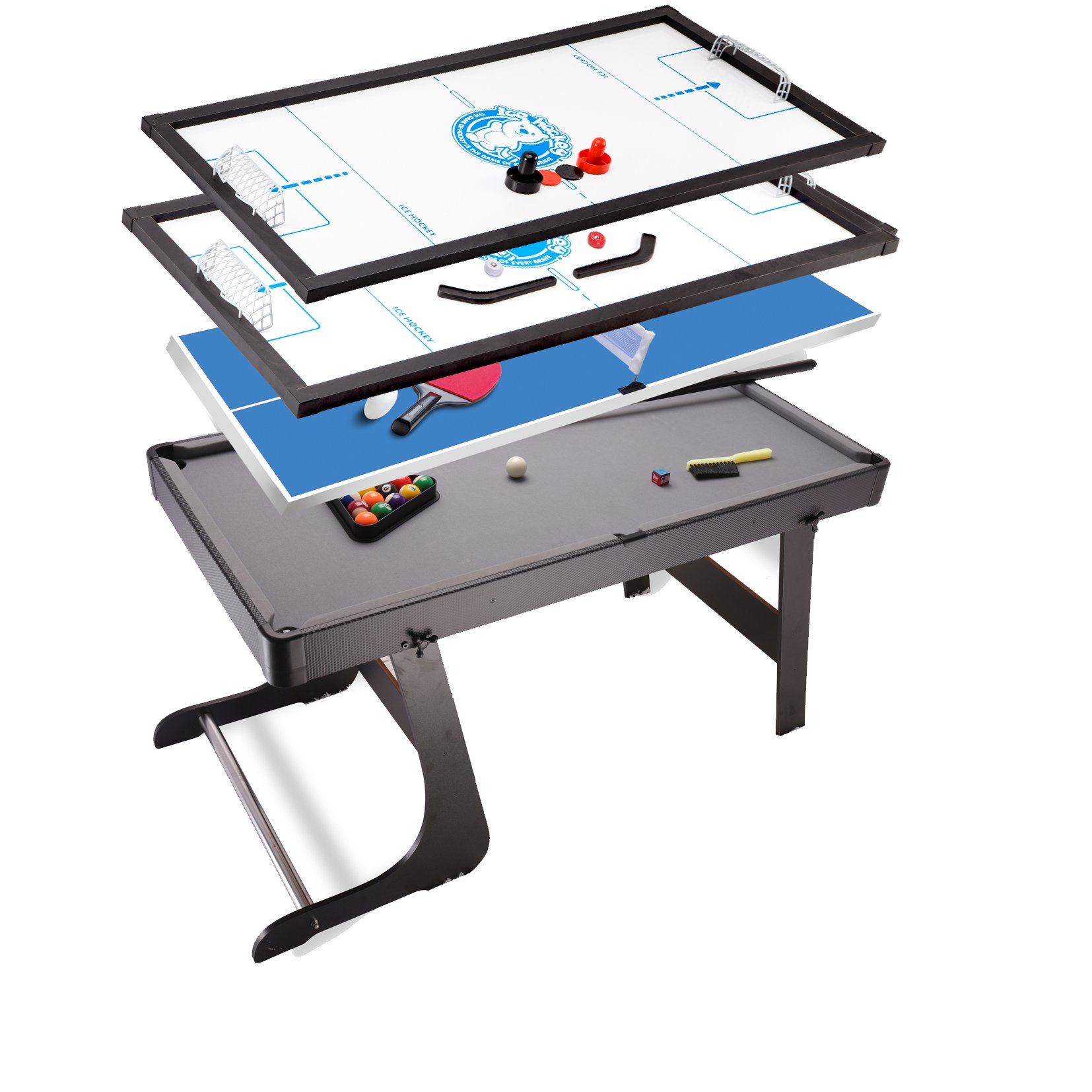 Wholesale Folding Multifunction Tennis Air hockey Table Snooker Billiard Pool Table 4 In 1 Game Tables