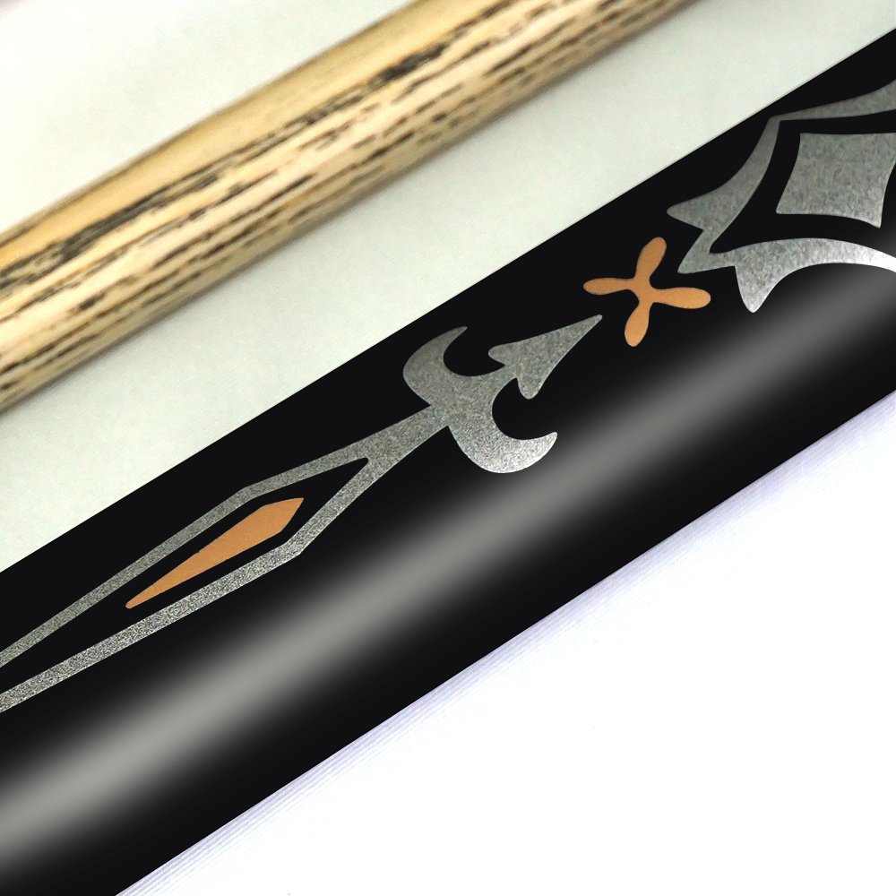 Professional 3/4 jonted wooden snooker nine ball pool cues Replaceable Butt Sleeves Sticker Tournament Pool Cues with case