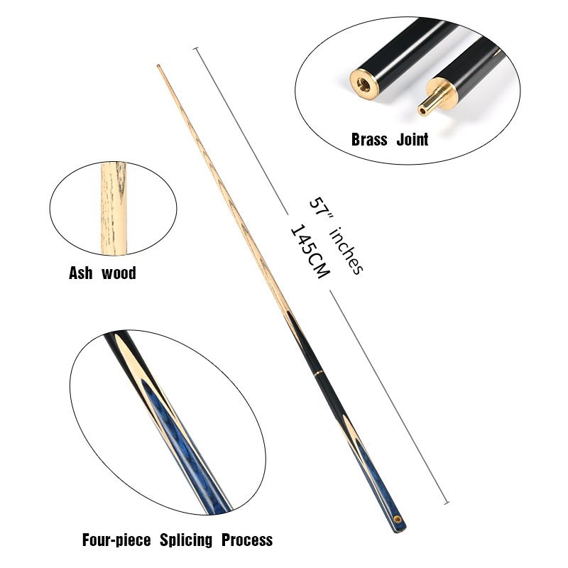 3/4 Jointed Ash wood Snooker Billiard Pool Cue Sticks with Standard Cue Length of 57" TP-C2203