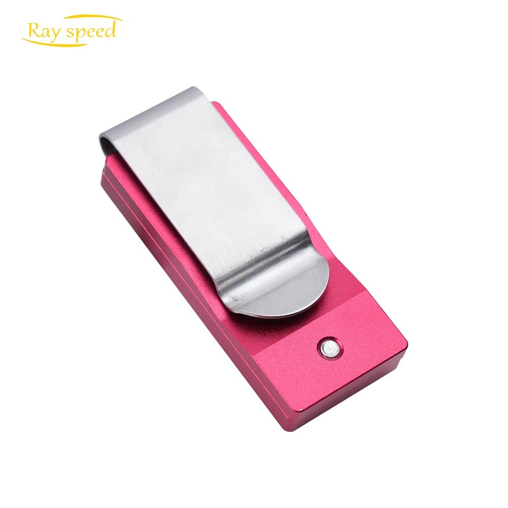 Rayspeed Aluminum Alloy High Magnetic Chalk Holders Billiards Pool Carom Snooker chalk Pink Billiards Chalk Holder