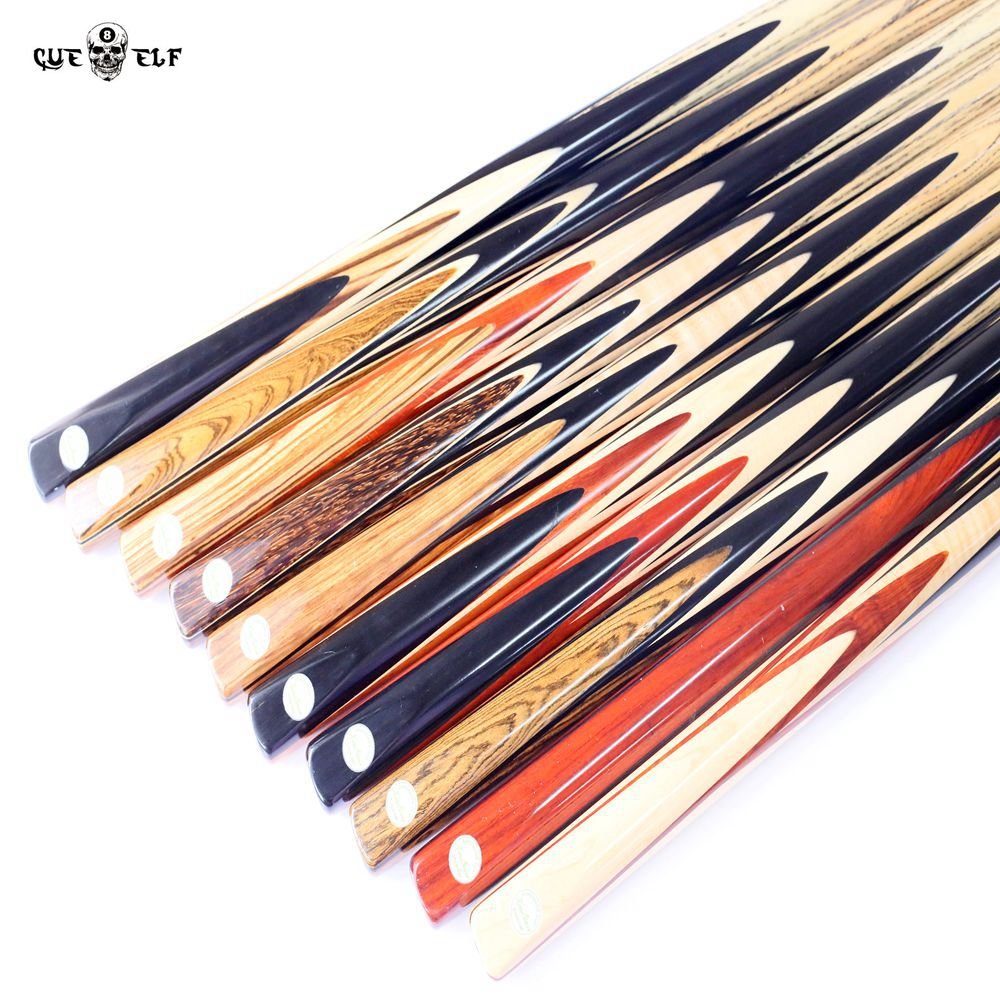 Cueelf Chinese factory Handmade 3/4 or 1/2 joint Maple wood Snooker and billiard cue pool cue