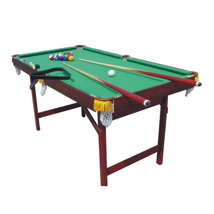 SZX 60" Cheap folding mini snooker pool table with folding metal legs for kids
