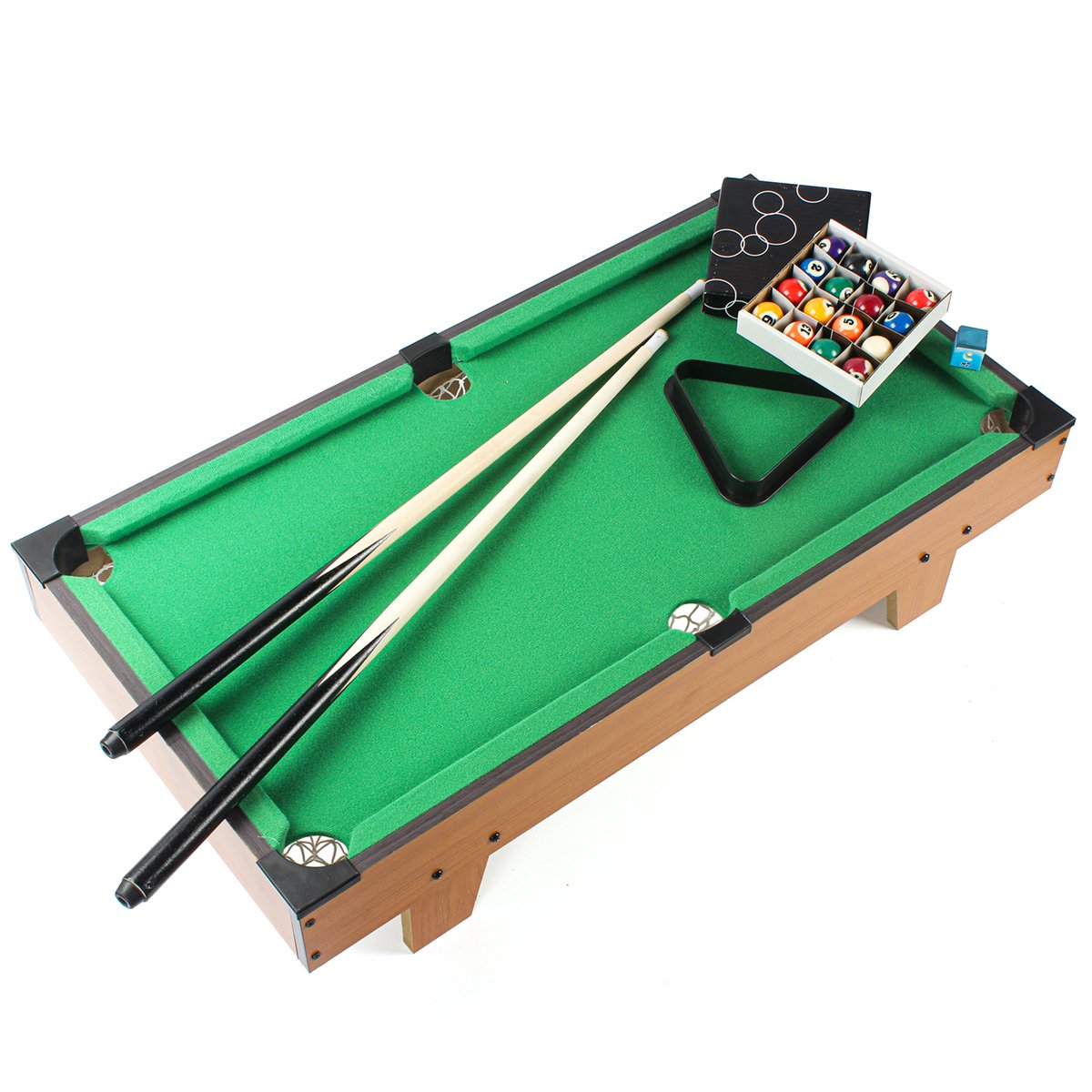 Mini Snooker Billiard Table Wooden Board Game Toy Professional Indoor Billiard Table