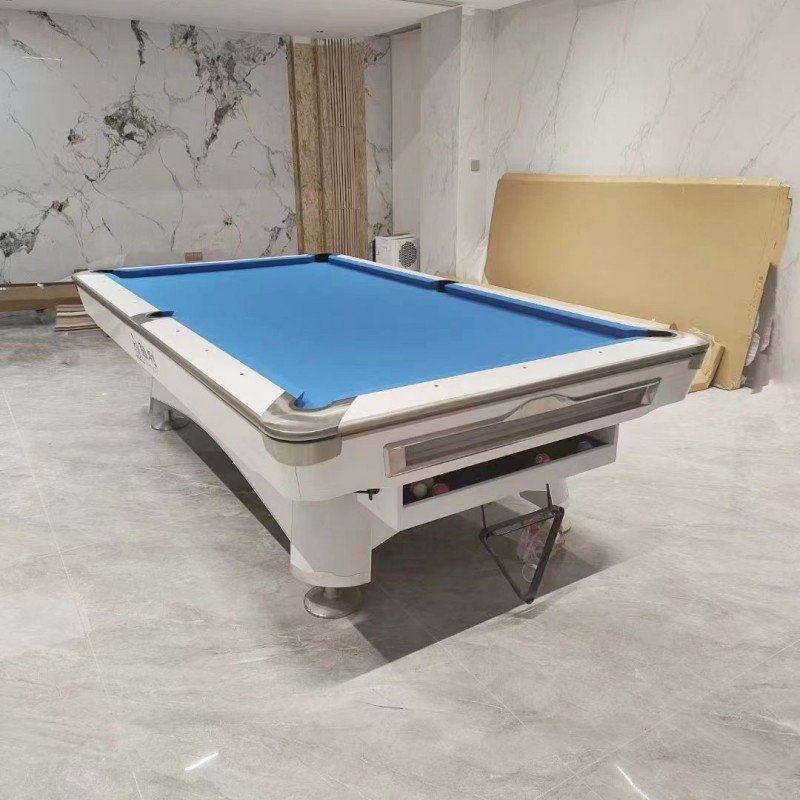 High quality club used standard 9ft snooker and pool table with full billiards equipment